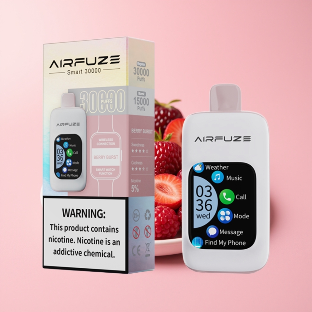 AirFuze Smart 30000 Пуфса Disposable Vape Ягодов Взрив 5% 900mAh Type-C