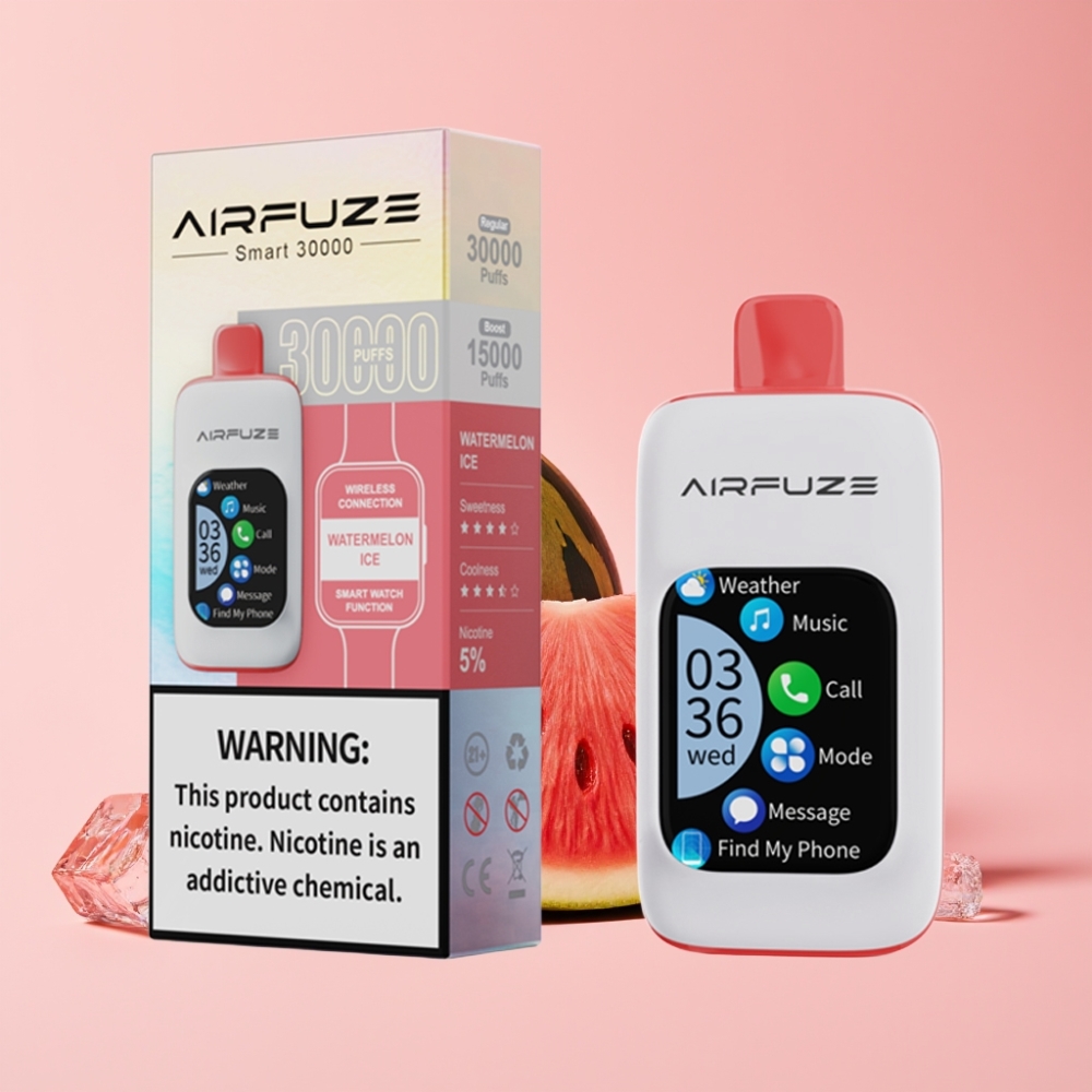 AirFuze Smart 30000 Пуфове Диспозейбъл Вейп Диня Лед с ТФТ Дисплей и Type-C