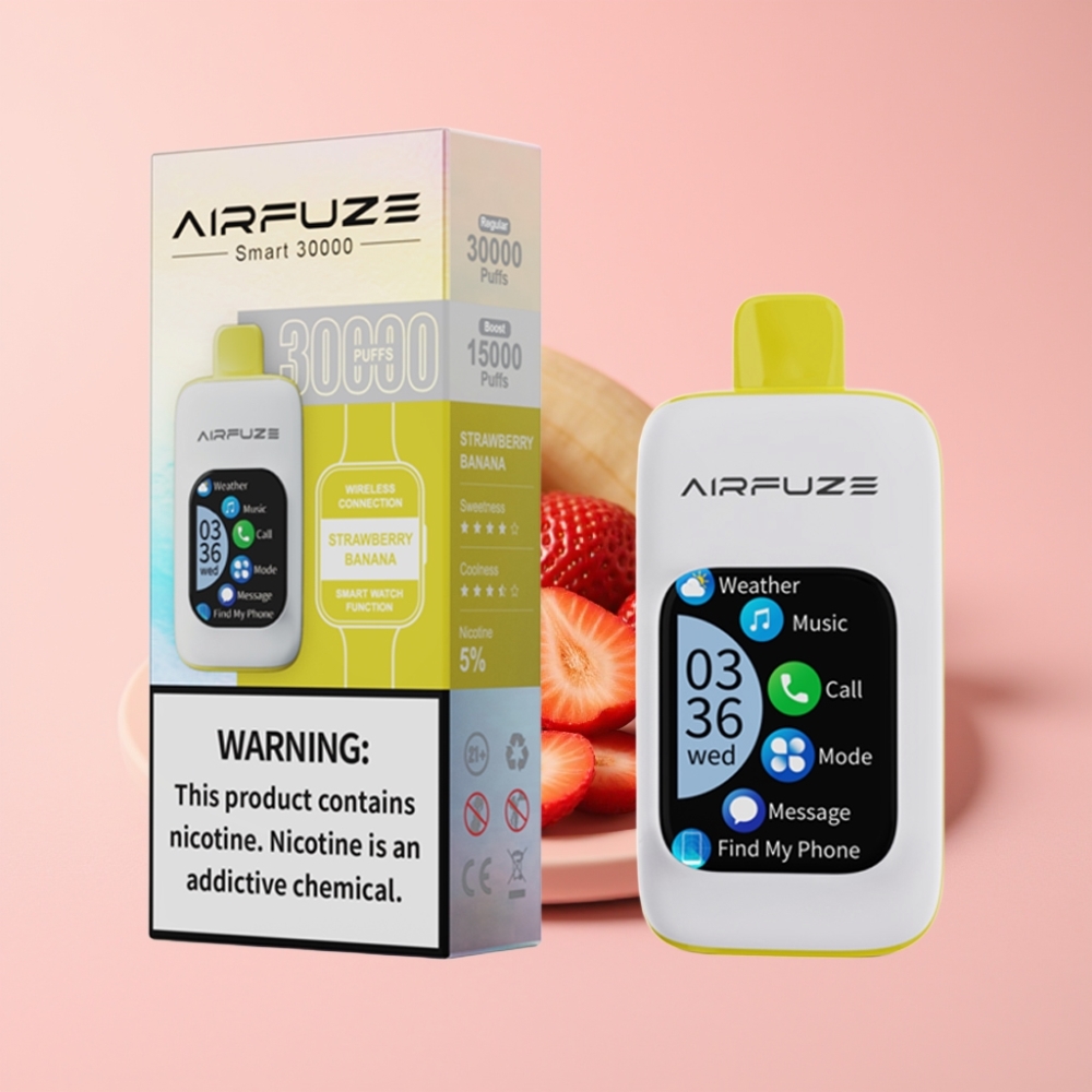 AirFuze Smart 30000 Пуфсa Disposable Вейп Ягода Банан 5% 900mAh Type-C