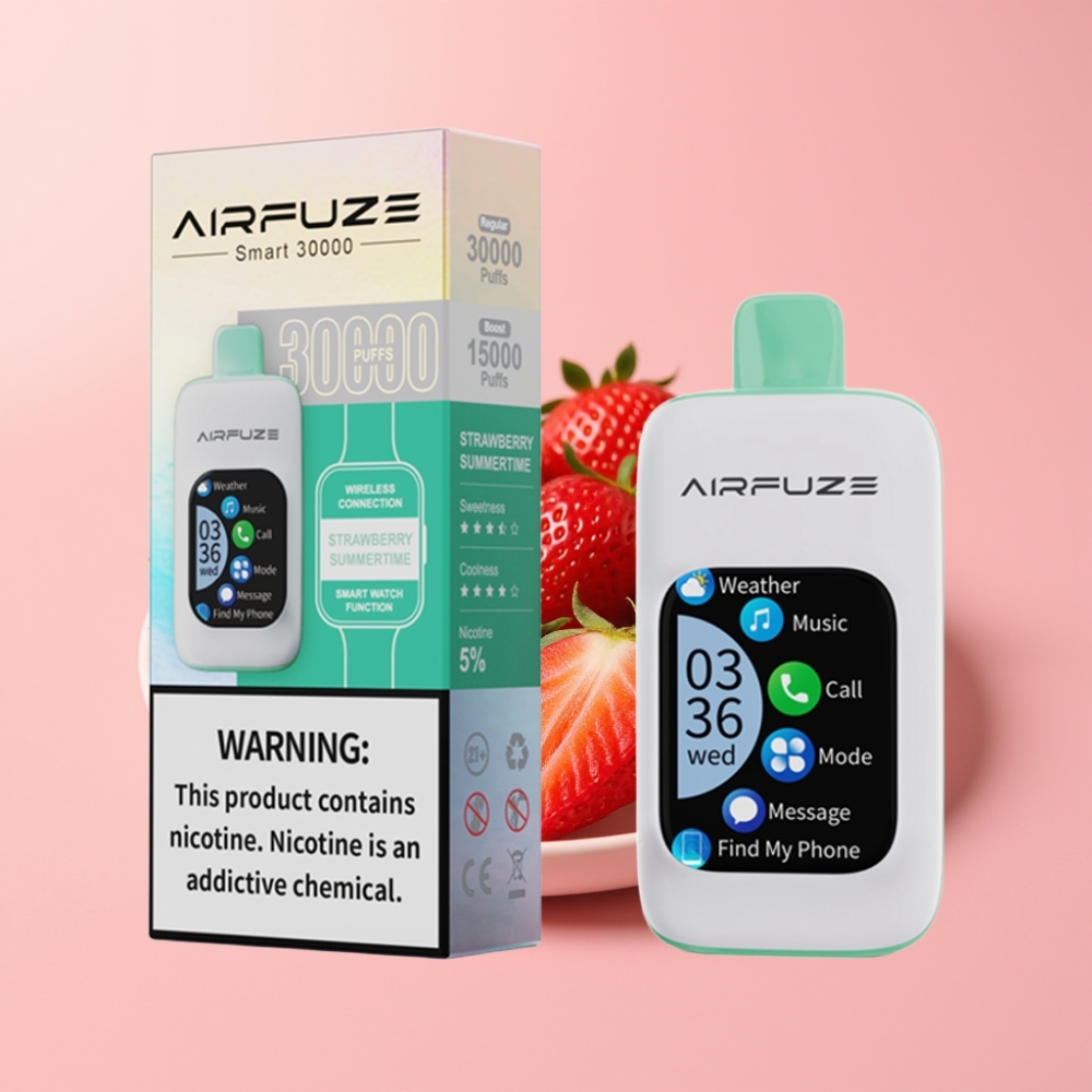 AirFuze Smart 30000 Пуфове Диспозable Вейп Ягодна Лято & Pod, 5% никотин, 900mAh, Type-C