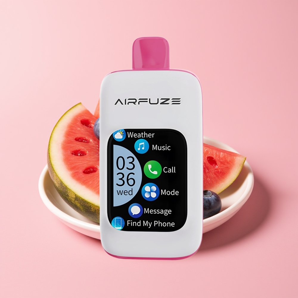AirFuze Smart Pro 40000 Пуфса Презареждаем с 900mAh Батерия и 20ML Е-течност Вкус Боровинка и Диня