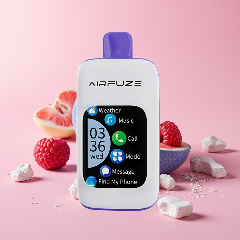 AirFuze Smart Pro 40000 Пуфса Презареждаем с Bluetooth Синьо Малиново Ледено
