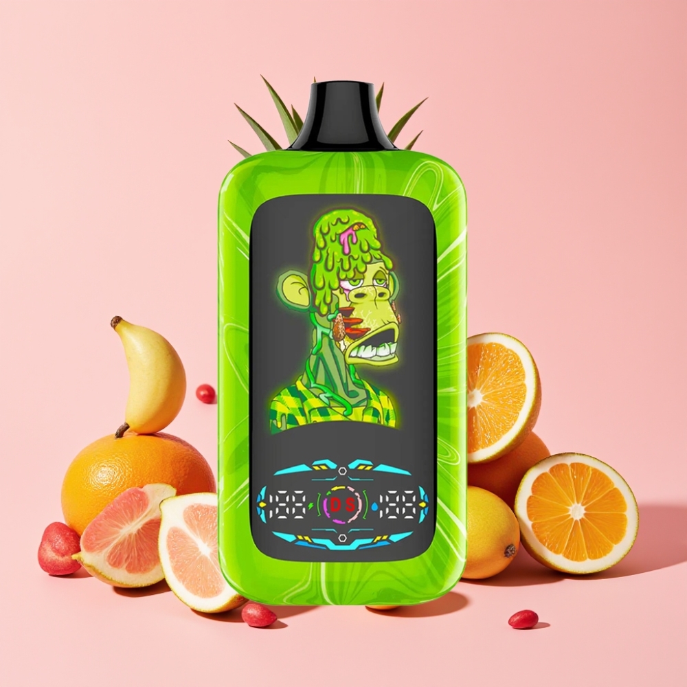 Fumot Digital Monkey 40000 Пуфове Двойна Магистрала/Единична Двойна Мрежова Намотка 850MAH Type-C Тропически Райден Взрив