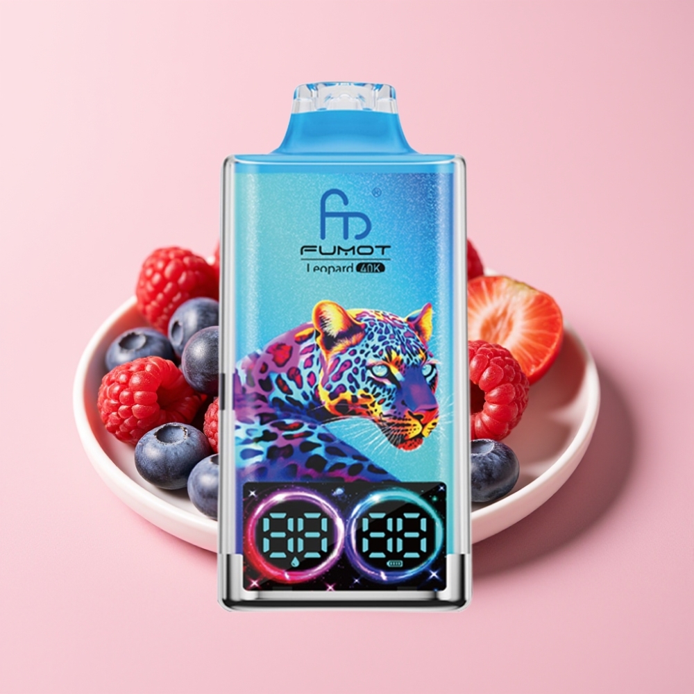 Fumot Leopard 40000 Пуфове Disposable Vape Боровинка Малина, 700mAh, Type-C