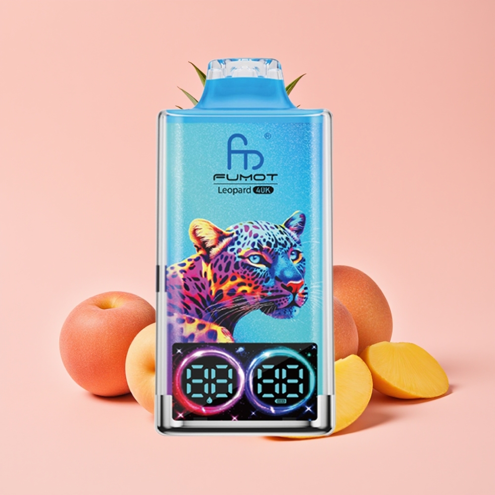 Fumot Leopard 40K Пуфове Disposable Vape Праскова Манго Ананас, 700mAh, Type-C