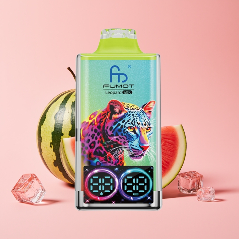 Fumot Leopard 40K Puffs Диспозейбъл Вейп Диня Лед 0-5% Никотин, 700mAh, Type-C