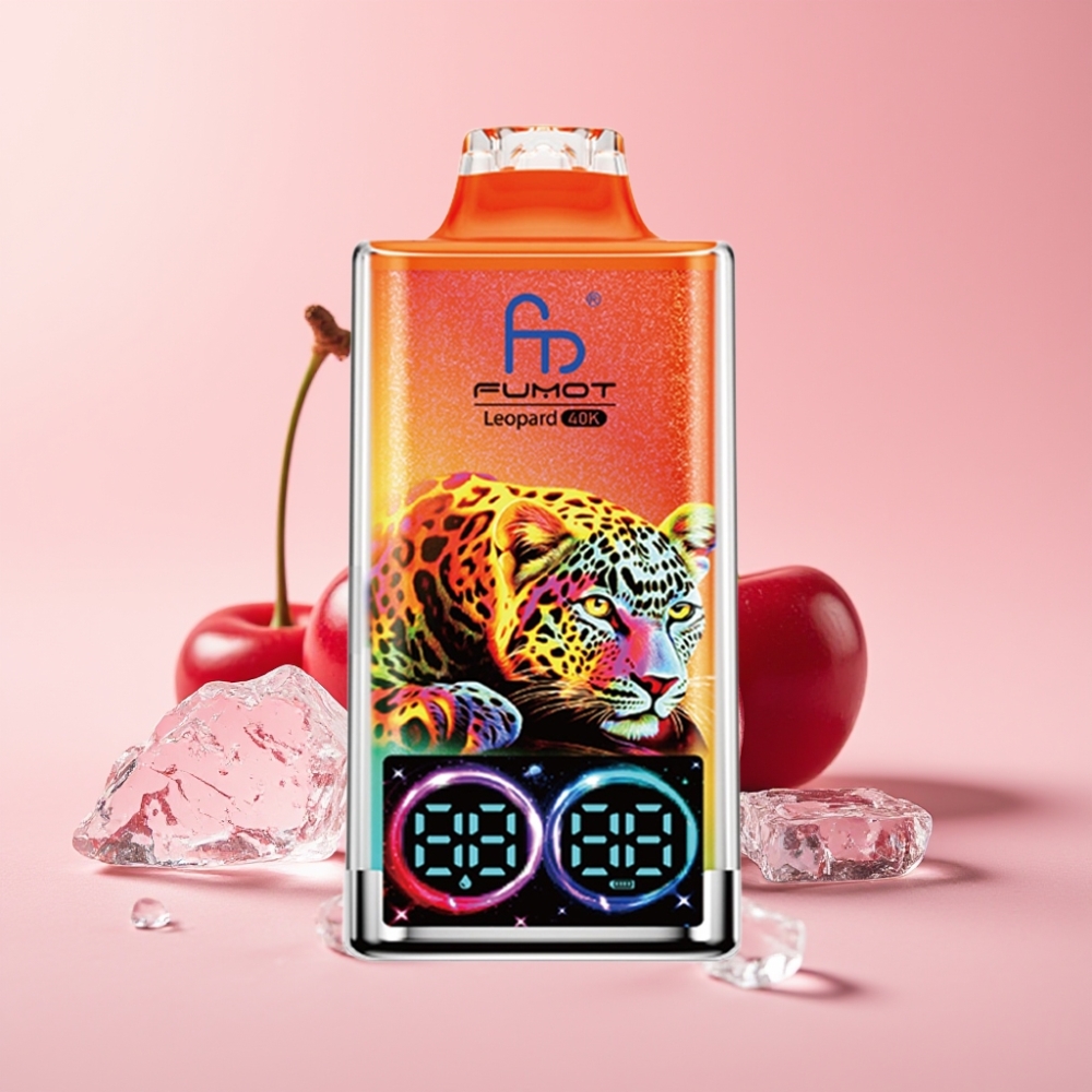 Fumot Leopard 40K Puffs Диспоузебъл Вейп Черешов Лед 0%-5% Nicotine, 700mAh, Type-C