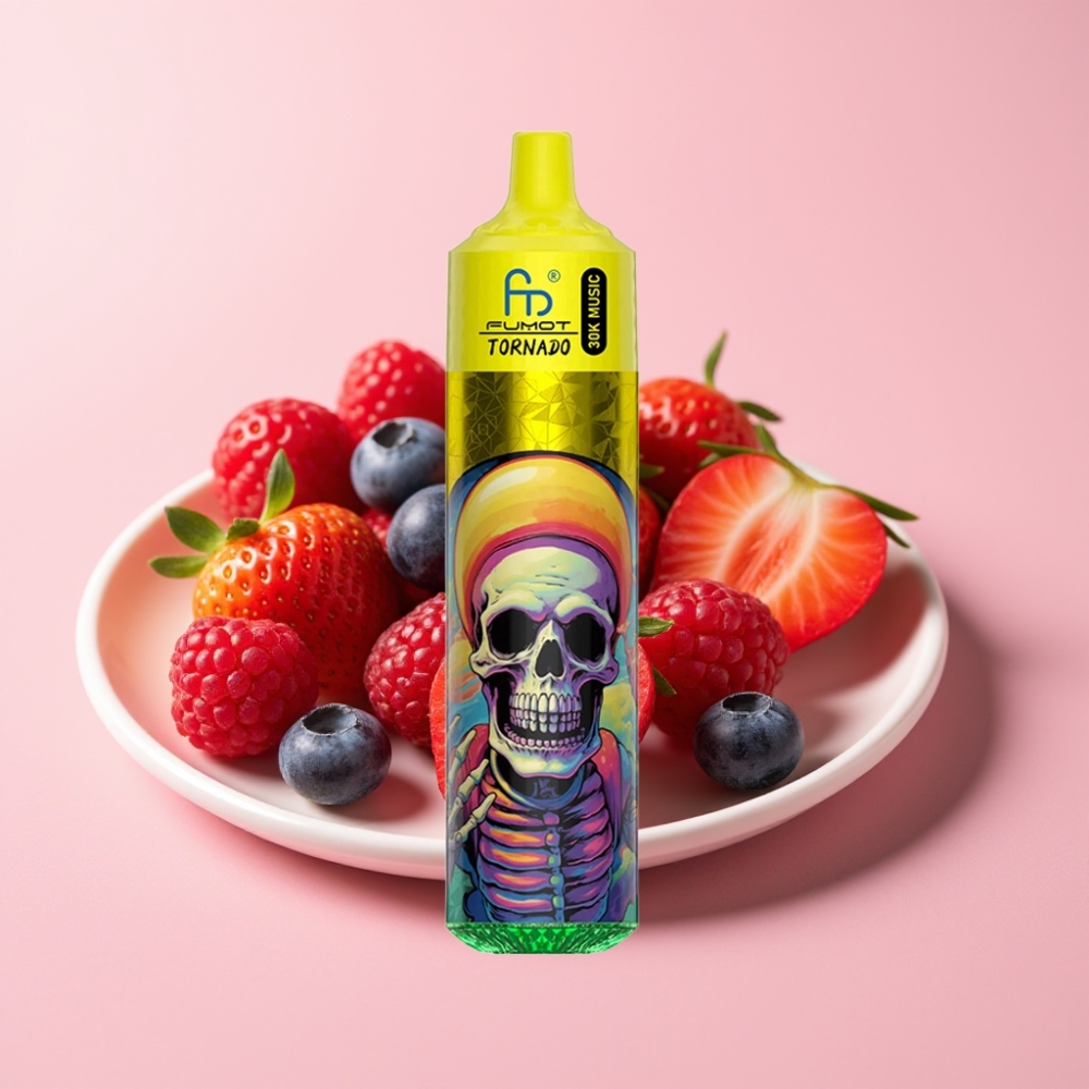 Fumot RandM Tornado 30000 Пуфове 30mL Ягоди Малини Боровинки 2%/5% 600mAh