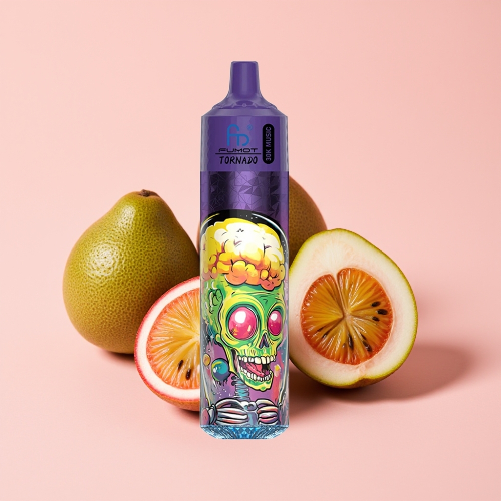 Fumot RandM Tornado 30000 пуфове 30mL 2%/5% Киви Пъпеш Гуава LED дисплей