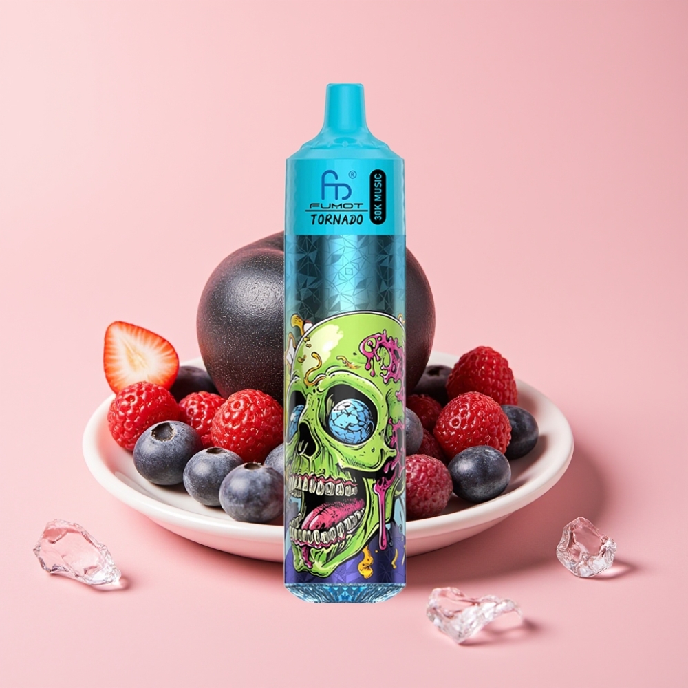 Fumot RandM Tornado 30000 пуфове 30mL 2%/5% Черен лед vape Bulgaria