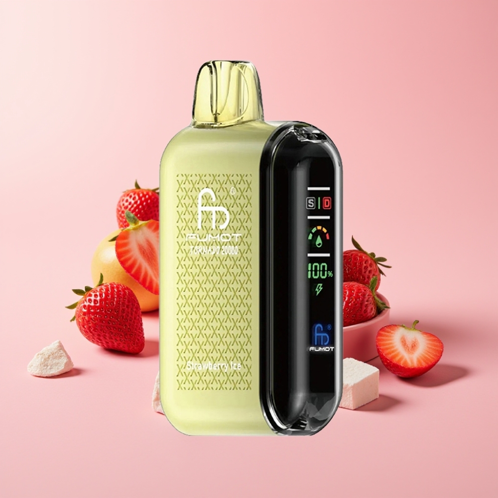 Fumot Tornado 20000 Пуфса Двойна Мрежова Намотка 20ml Ягодов Лед 850mAh