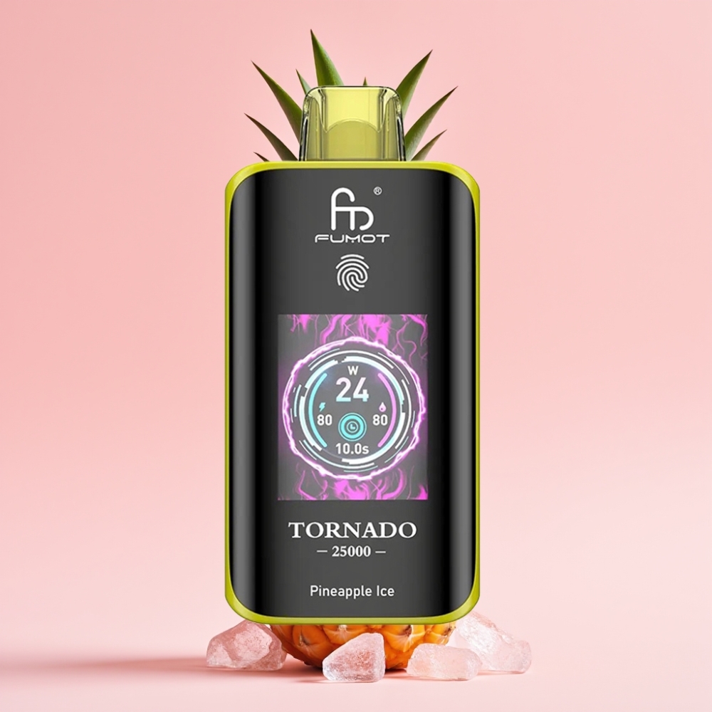 Fumot Tornado 25000 Пуфса Екран HD 700mAh 20ml Ананас Лед