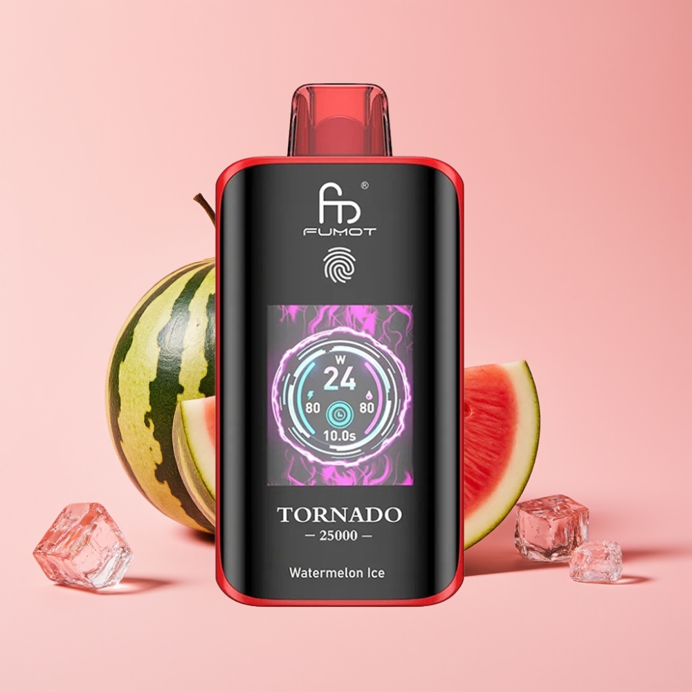 Fumot Tornado 25000 Пуфса с HD Екран, 700mAh Батерия, Воден Лед