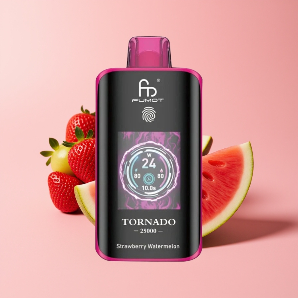 Fumot Tornado 25000 Пуфса HD Екран 700mAh Ягодова Диня Type-C