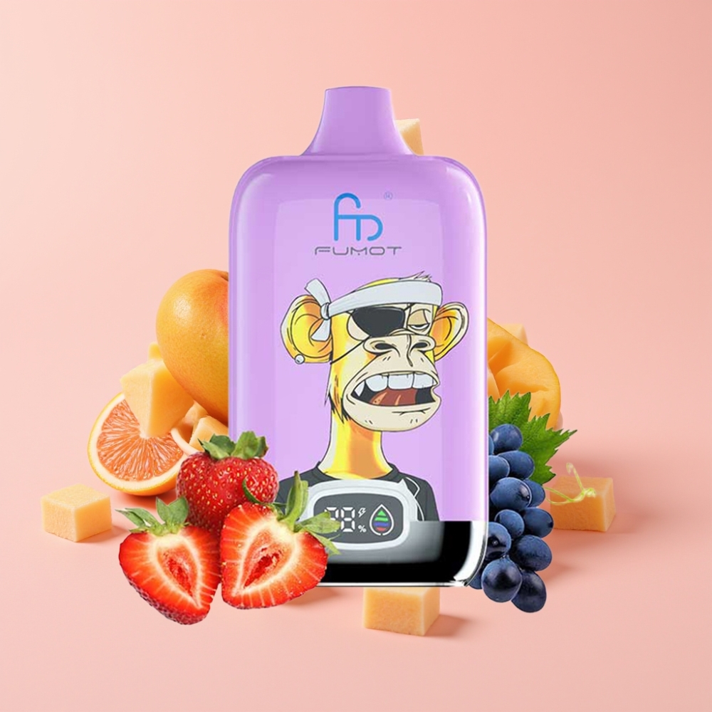 Fumot Tornado Digital Box 12000 Пуфове Дизпозъбъл Вейп Манго С Лед 20ml 550mAh