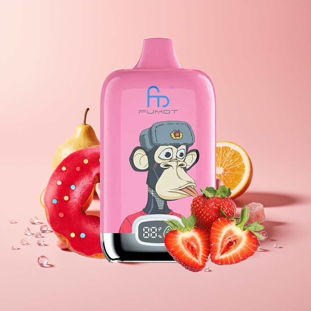 Fumot Tornado Digital Box 12000 Пуфса Едноразов Вейп Свеж Лед (20ml, 550mAh, Type-C)