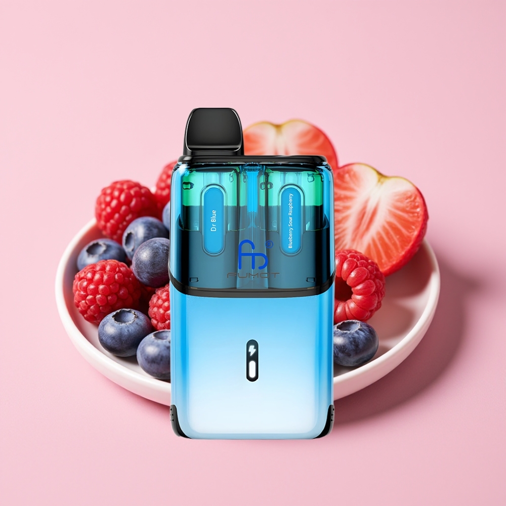 Fumot Ultra T32000 Доктор Син – Синьо боровинково-кисела малина 32000 пуфа, 800mAh, 24ml, Type-C, 20mg, Mesh Coil