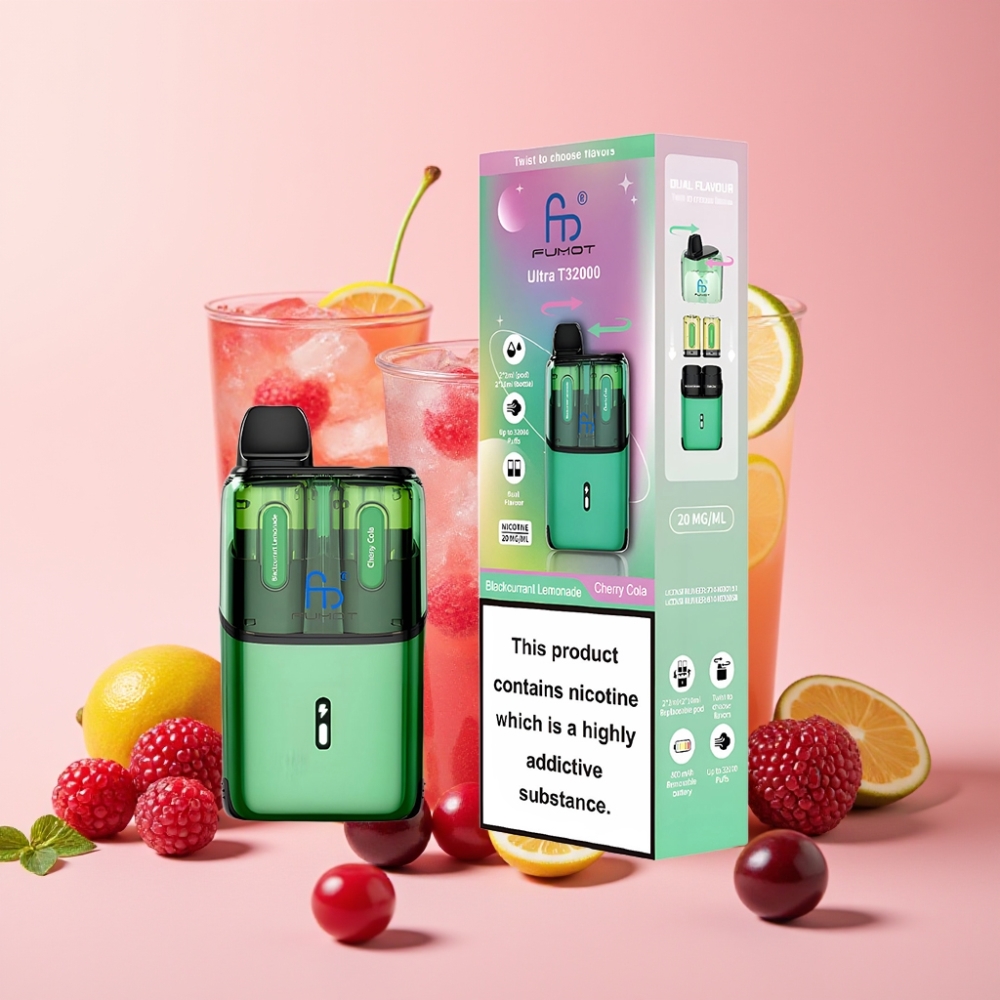 Fumot Ultra T32000 Disposable Vape 32000 пуфове 800mAh Type-C Касис-Лимонада - Вишна Кола