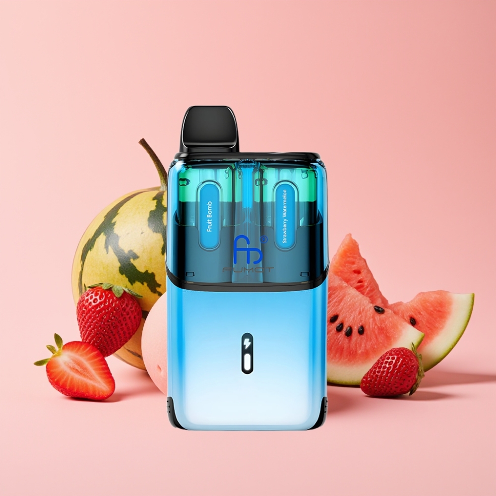 Fumot Ultra T32000 Disposable Vape 32000 пуфaса Батерия 800mAh Type-C Плодова Бомба - Ягода Диня