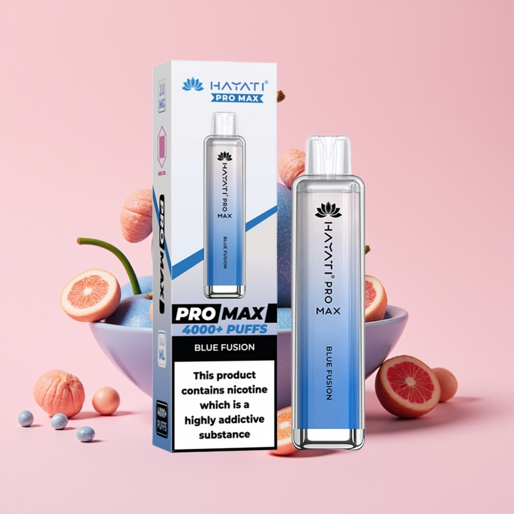Hayati Pro Max 4000 Пуфове Disposable Vape Синьо Сливане, 1400mAh, 2%/5% Nicotine