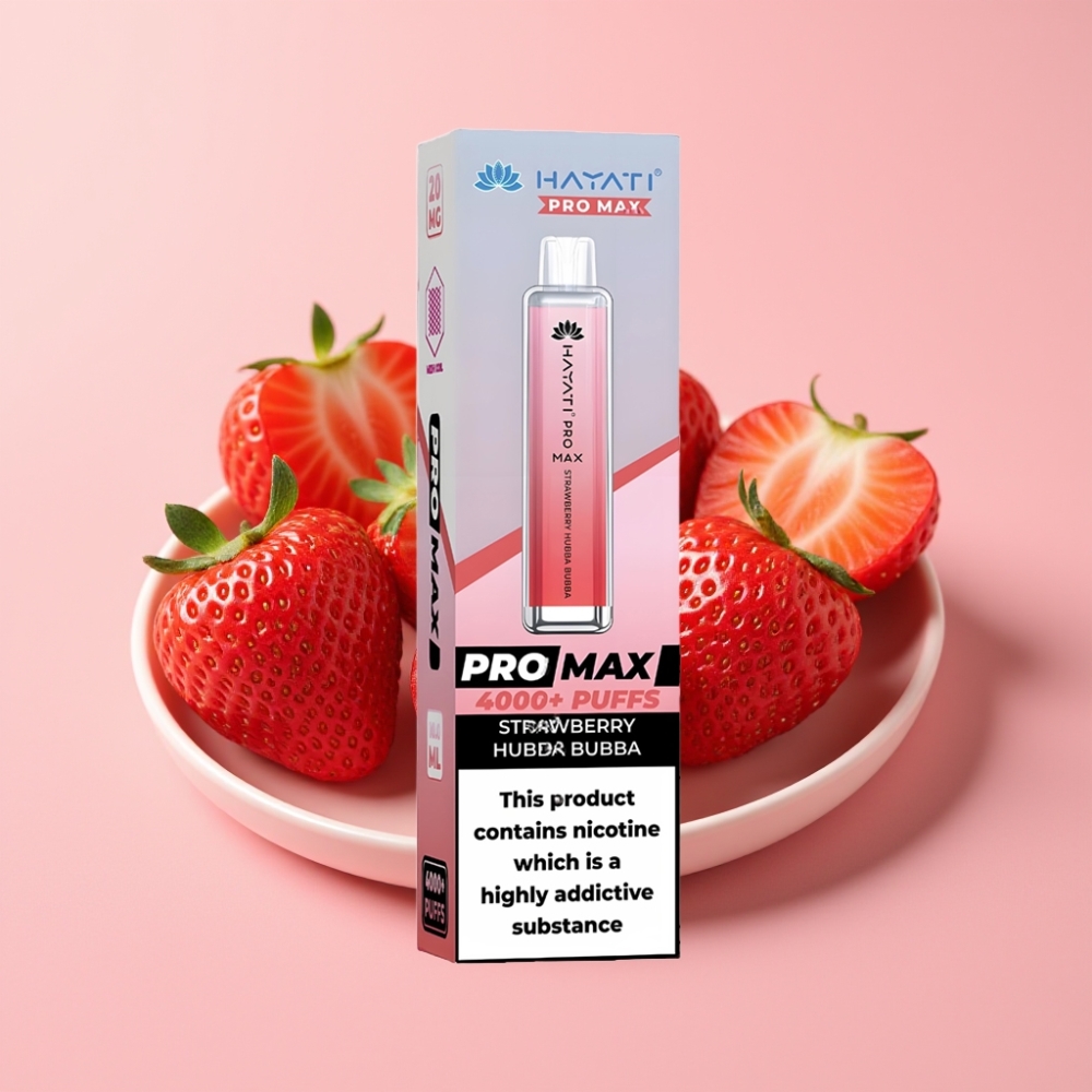 Hayati Pro Max 4000 Пуфове Disposable Vape Ягода Hubba Bubba