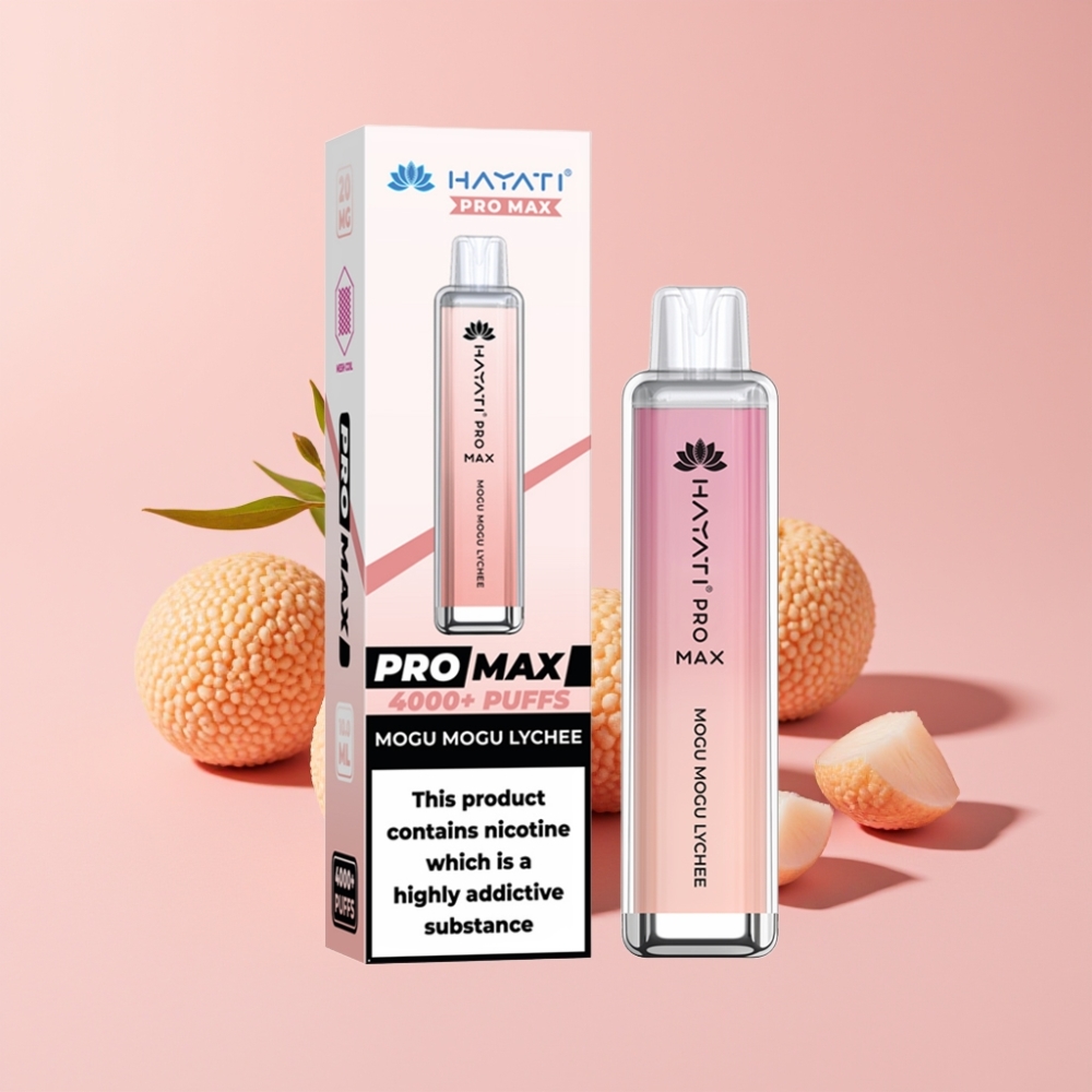 Hayati Pro Max 4000 Пуфове Disposable Vape Mogu Mogu Личи