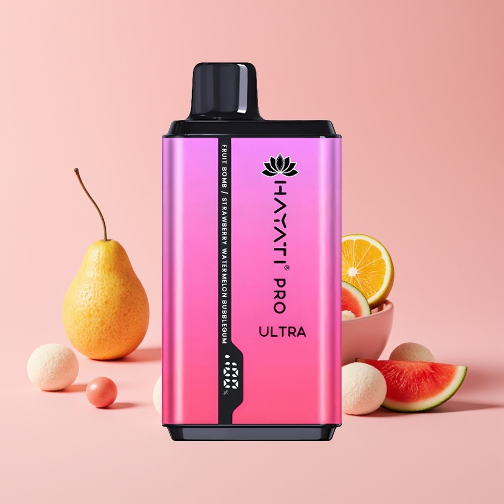 Hayati Pro Ultra 15000 Пуфса Вейп Фруктова Бомба Ягода-Диня Дъвка, 2×12ml, 850mAh, 2%