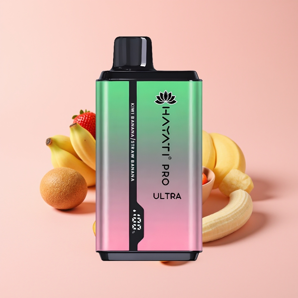 Hayati Pro Ultra 15000 Пуфса Едноразов Вейп Киви Банан Ягода Банан 850mAh 24ml 2%