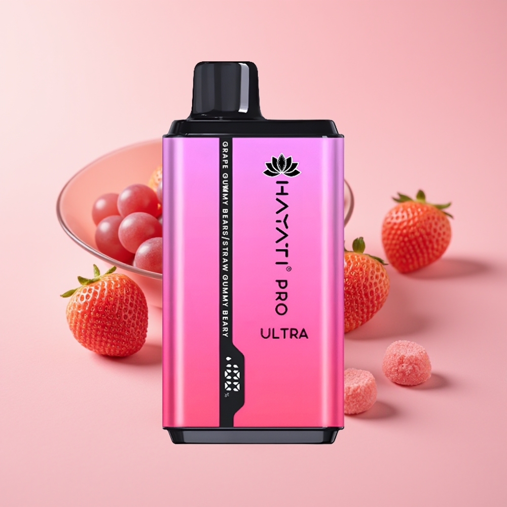 Hayati Pro Ultra 15000 Пуфса Едноразов Вейп Гроздово Локаче Ягодово Локаче 850mAh 2×12ml 2%