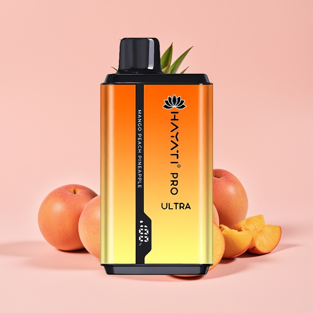 Hayati Pro Ultra 15000 Пуфса Батерия 850mAh Вкус Манго Праскова Ананас
