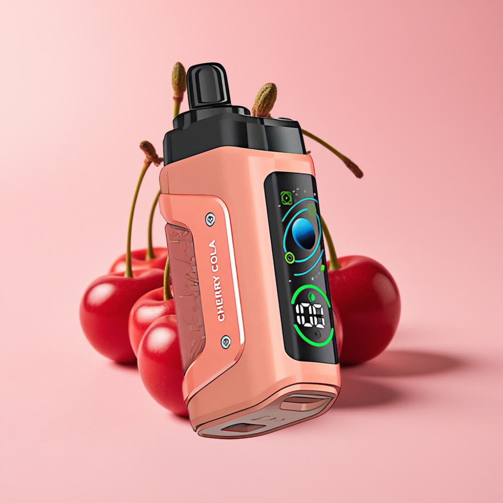Razz Bar 45000 Пуфса Едноразов Вейп Черешова Кола с 1.0 Ohm Mesh Coil и Type-C Зареждане