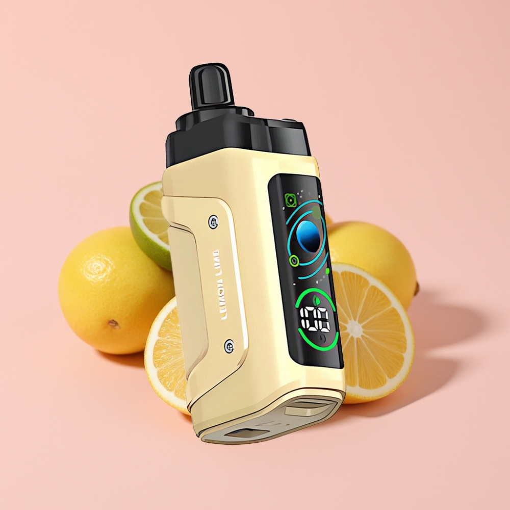 Razz Bar 45000 Пуфса Едноразов Вейп Лимон Лайм Мехова Намотка 1.0 Ohm Регулируем Въздушен Поток Type-C