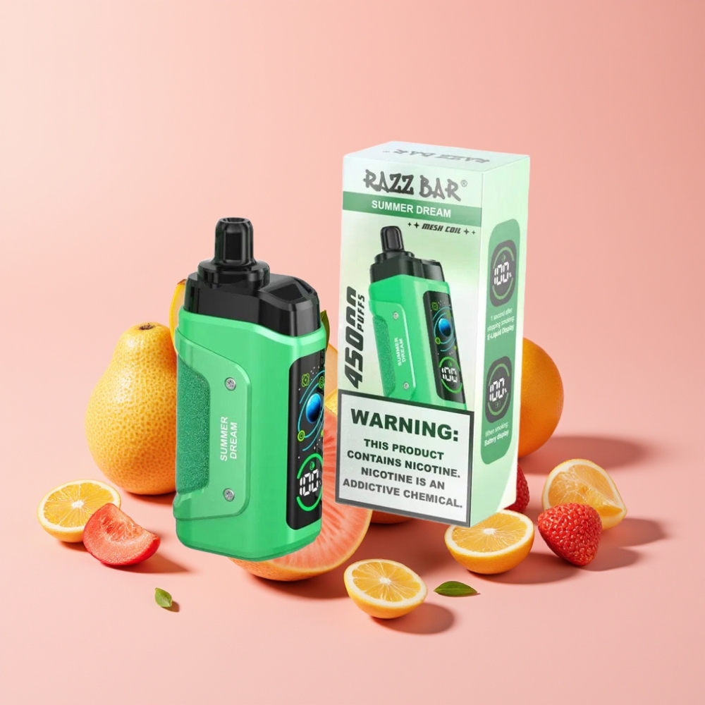 Razz Bar 45000 Пуфове Disposable Vape Лятна Мечта с Mesh Coil и Type-C