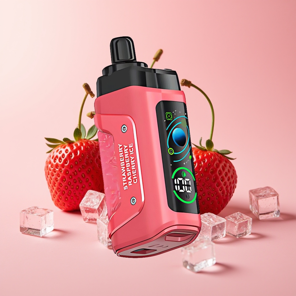 Razz Bar 45000 Puffs Едноразов Вейп Ягода Череша Лед Мехова Намотка Регулируем Въздушен Поток Type-C