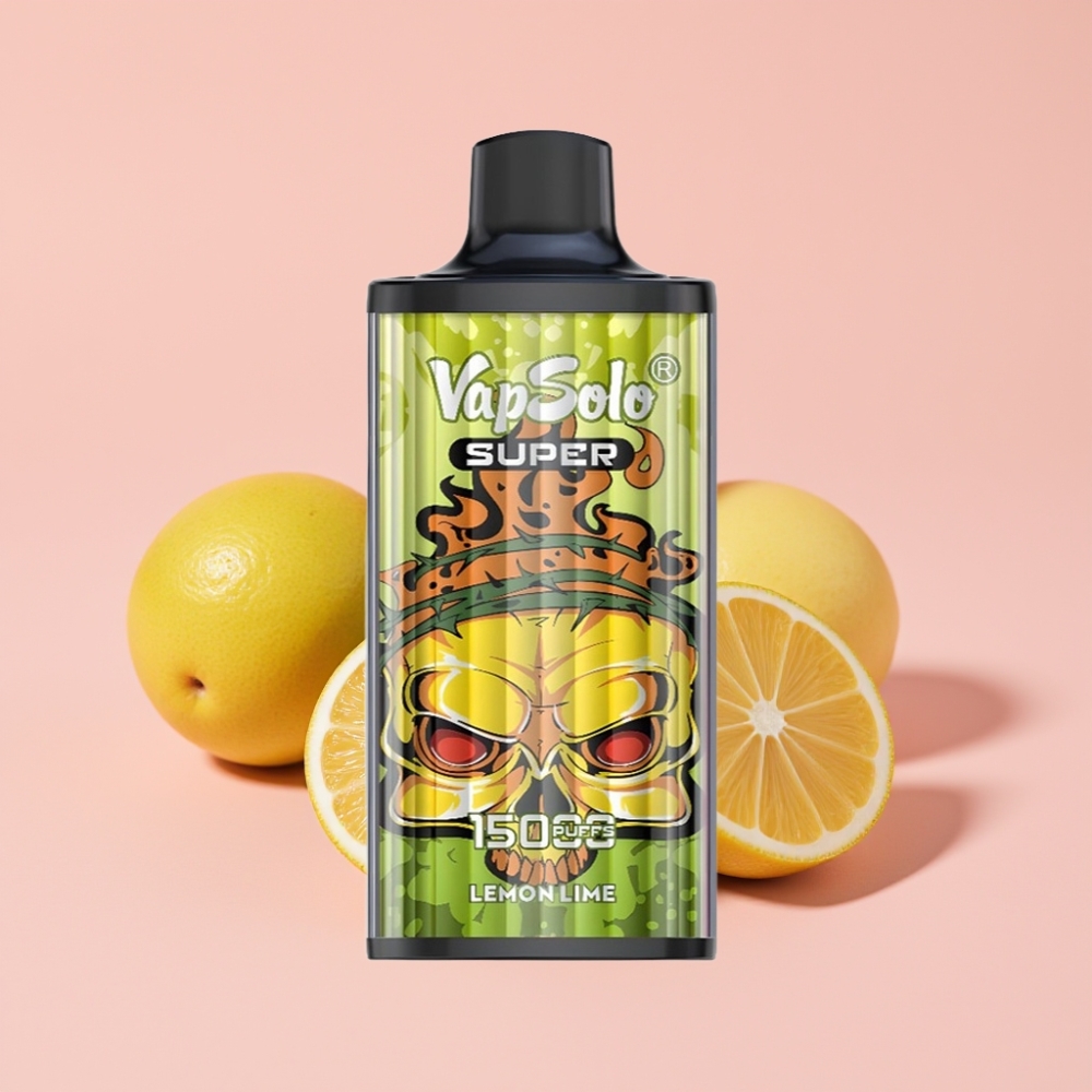Vapsolo Super 15000 пуфса Едноразово Вейп Лима Лимон 40мл 850мAh Type-C