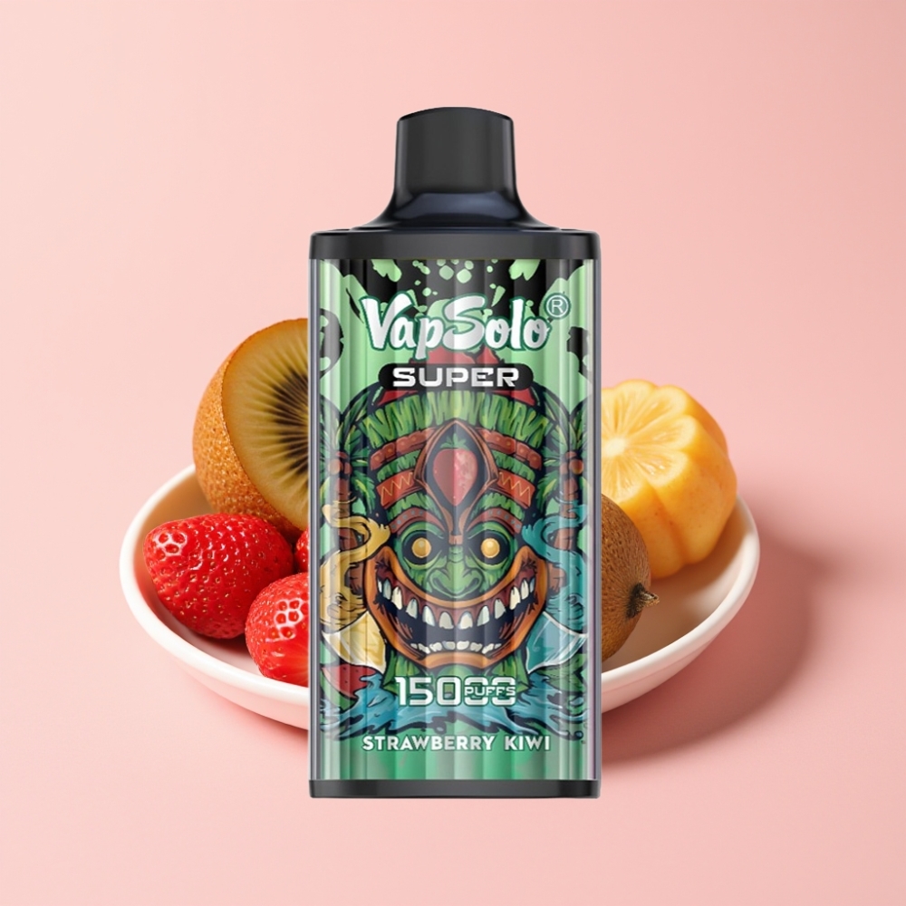 Vapsolo Super 15000 Пуфса Едноразово Вейп Ягода-Киви 40мл 850мАч Type-C