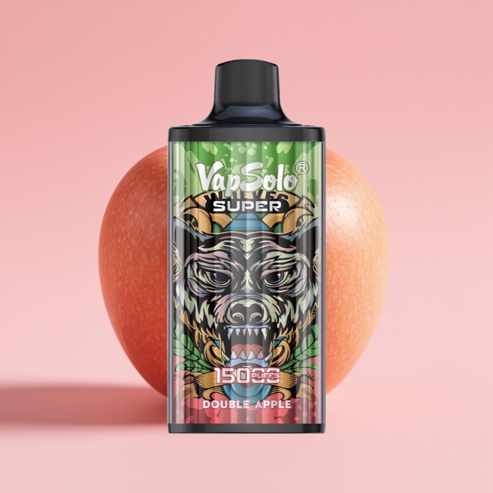 Vapsolo Super 15000 Пуфове Диспоузебъл Вейп Двойна Ябълка 40ml 850mAh