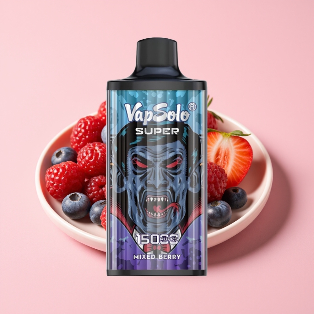 Vapsolo Super 15000 Пуфове Disposable Vape Смесени Горски Плодове 40ml 850mAh