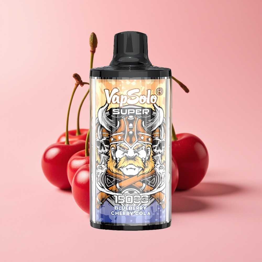 Vapsolo Super 15000 Пуфове Disposable Vape Черешова Кола – 40ml, 850mAh, Type-C