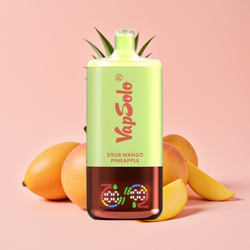 VapSolo Triple 30000 Пуфса с вкус Кисло Манго Ананас, 40ml, 20/50 mg/ml, Type-C