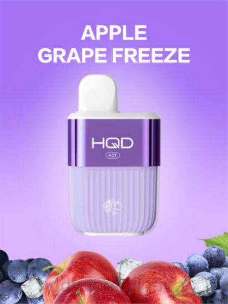 HQD Vape Store - HQD HOT 5000 впръсквания V2P459 замразяване на ябълка и грозде
