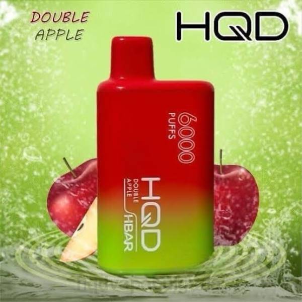 HQD Vape Store - HQD HBAR 6000 впръсквания V2P449 двойна ябълка