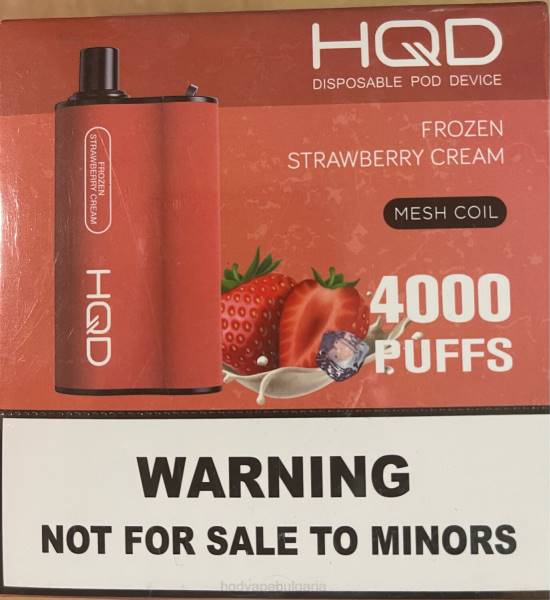 HQD Disposable Vape - HQD BOX 4000 впръсквания V2P480 замразен ягодов крем