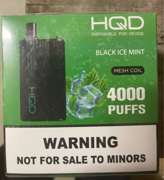 HQD Vape Flavours - HQD BOX 4000 впръсквания V2P4108 черна ледена мента